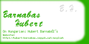 barnabas hubert business card